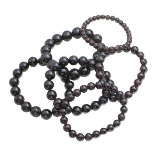 Natural Garnet Bracelet, fashion jewelry, mixed colors, Length:Approx 21 cm, Sold By PC