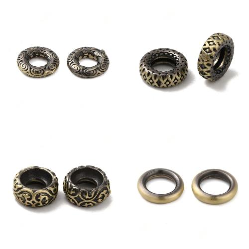 рондели и спейсеры из латуни, Латунь, Другое покрытие, DIY, Много цветов для выбора, не содержит никель, свинец, 20ПК/сумка, продается сумка