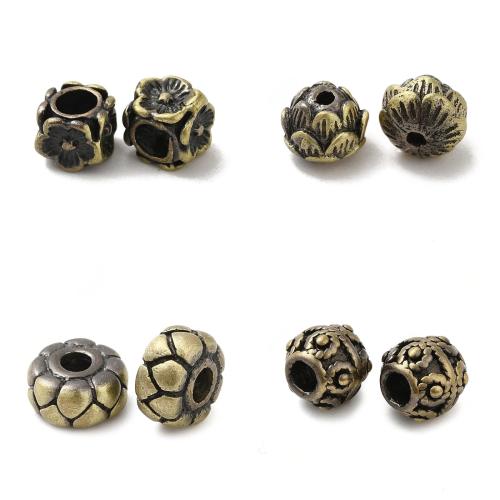 Латунные ювелирные бусины, Латунь, Другое покрытие, DIY, Много цветов для выбора, не содержит никель, свинец, 20ПК/сумка, продается сумка