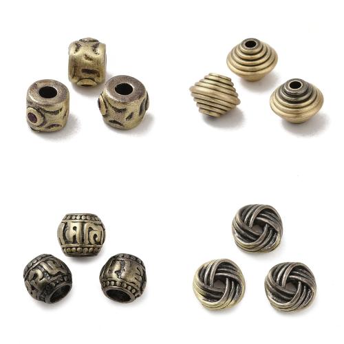 Латунные ювелирные бусины, Латунь, Другое покрытие, DIY, Много цветов для выбора, 20ПК/сумка, продается сумка