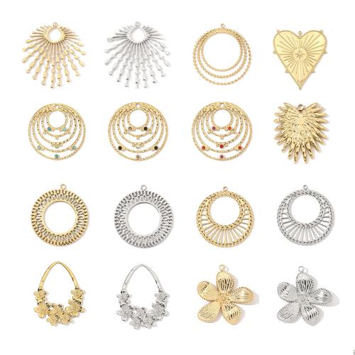 Bijoux pendentifs en acier inoxydable , Acier inoxydable 304, Placage, DIY & styles différents pour le choix & avec strass, Vendu par PC