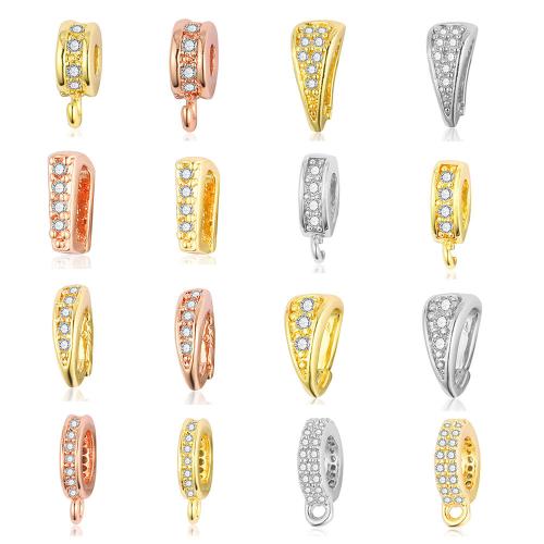 Латунные украшения поручительств, Латунь, Другое покрытие, DIY & разные стили для выбора & инкрустированное микро кубического циркония, продается PC