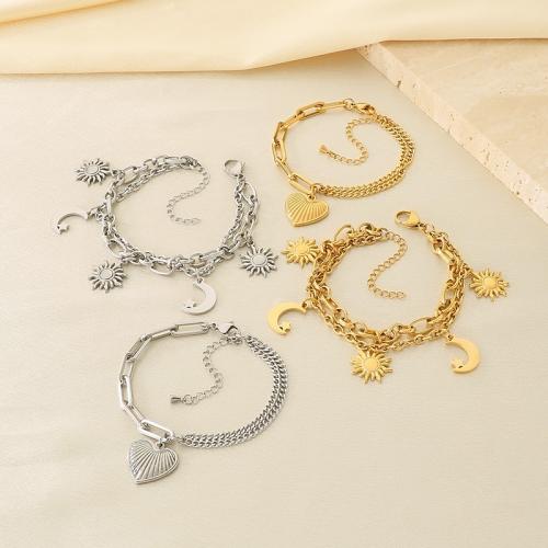 Pulsera de Acero Inoxidable, acero inoxidable 304, chapado en color dorado, Joyería, más colores para la opción, Vendido por UD