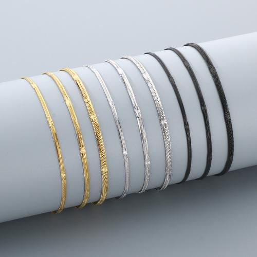 Pulsera de Acero Inoxidable, acero inoxidable 304, chapado en color dorado, Joyería, más colores para la opción, Vendido por UD