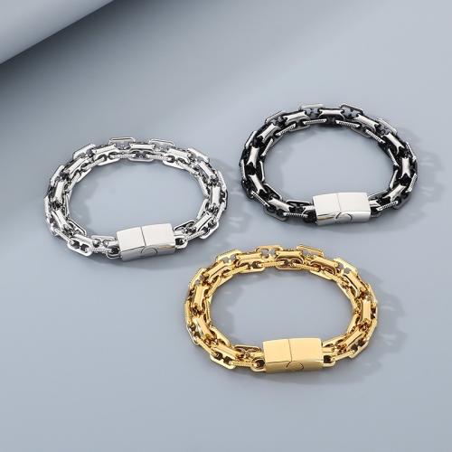 Edelstahl Schmuck Armband, 304 Edelstahl, goldfarben plattiert, Modeschmuck, keine, verkauft von PC