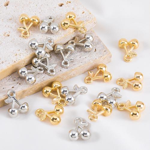 Подвески из пластика, покрытого медью, Пластик с медным покрытием, Ягода, DIY, Много цветов для выбора, 100ПК/сумка, продается сумка