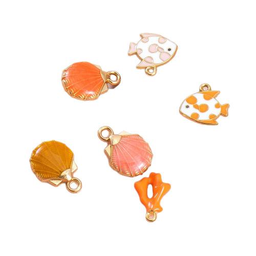 Цинкового сплава Эмаль Кулоны, цинковый сплав, Другое покрытие, DIY & эмаль, Много цветов для выбора, 10ПК/сумка, продается сумка