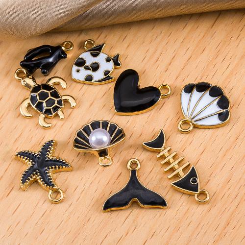 Tibetan Style Enamel Pendants, with Plastic Pearl, plated, DIY, more colors for choice, 100PCs/Bag, Sold By Bag