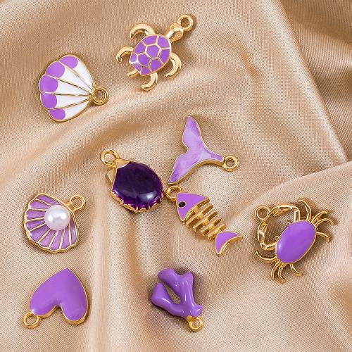 Zink-Legierung-Emaille-Anhänger, Zinklegierung, mit Kunststoff, plattiert, DIY, keine, 100PCs/Tasche, verkauft von Tasche