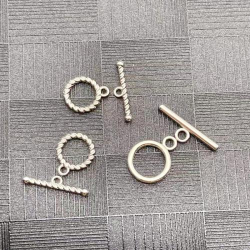 Edelstahl Knebelverschluss, Zinklegierung, plattiert, DIY & verschiedene Stile für Wahl, verkauft von setzen