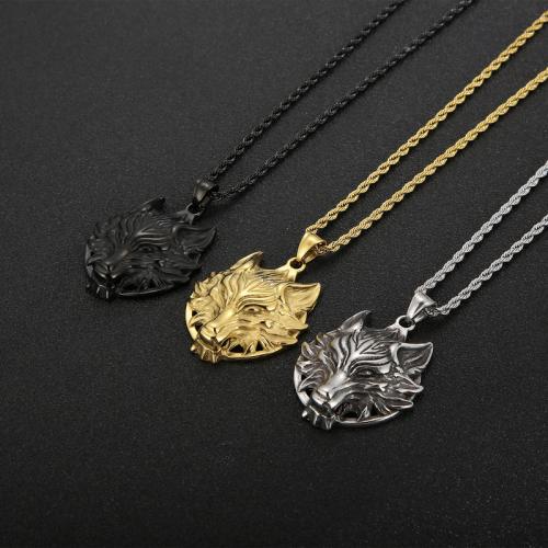 Edelstahl Schmuck Halskette, 304 Edelstahl, goldfarben plattiert, Modeschmuck, keine, verkauft von PC