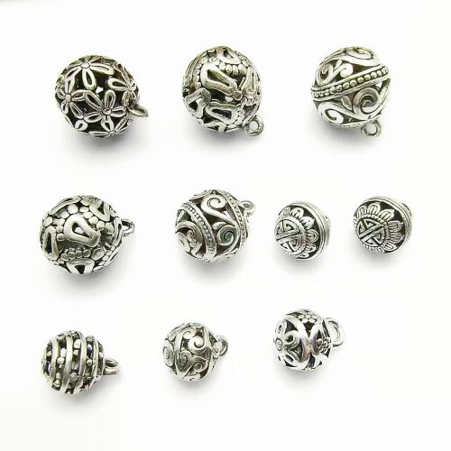 Zinklegierung hohle Anhänger, plattiert, DIY & verschiedene Stile für Wahl, verkauft von PC