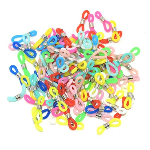 Silicone Glasses Accessories, with Tibetan Style, plated, DIY, more colors for choice, 30mm, Sold By PC