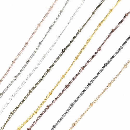 Messingkette Twist Oval, Kupfer+Beschichtet+Eisen, plattiert, DIY, keine, 1.45mm, verkauft von m