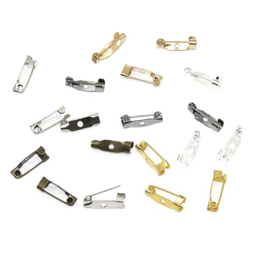 Eisen Broschen Zubehöre, plattiert, DIY & verschiedene Größen vorhanden, keine, verkauft von Tasche