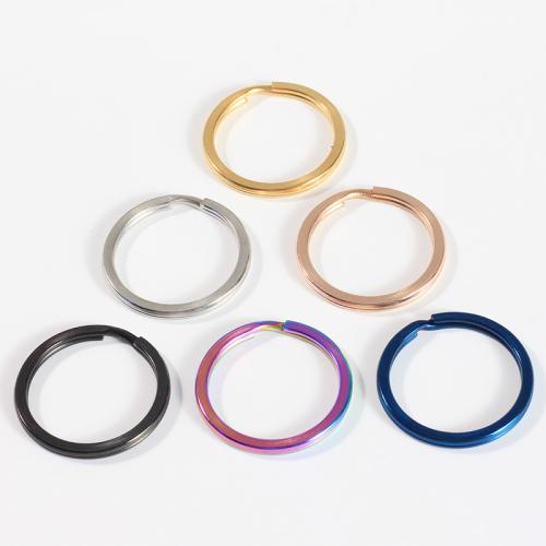 Edelstahl Spaltring, 304 Edelstahl, goldfarben plattiert, DIY, keine, 2x30mm, 100PCs/Tasche, verkauft von Tasche