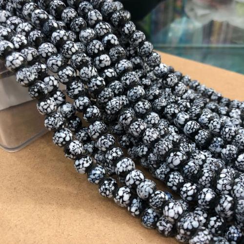 Perles murano faites à la main , chalumeau, poli, DIY, plus de couleurs à choisir, 8-10mm, Vendu par 37 cm brin