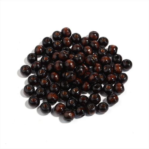 Holzperlen, Ahorn, DIY, gemischte Farben, 8mm, verkauft von Tasche