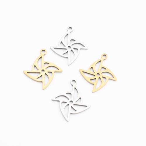 Bijoux pendentifs en acier inoxydable , Acier inoxydable 304, Placage, DIY & creux, plus de couleurs à choisir, 17x15x1mm, Vendu par PC