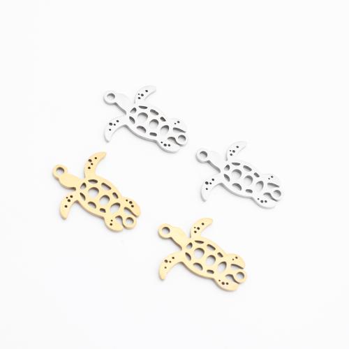 Edelstahl Schmuckverbinder, 304 Edelstahl, Schildkröter, plattiert, DIY & hohl, keine, 23x7x1mm, verkauft von PC