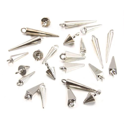 Zink-Aluminium-Anhänger, Zinklegierung, Konische, plattiert, DIY & verschiedene Stile für Wahl, verkauft von PC