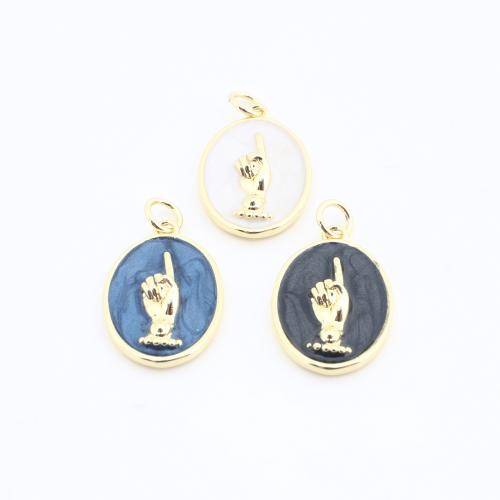 Messing Schmuck Anhänger, plattiert, DIY & Emaille, keine, 23x13x4mm, verkauft von PC