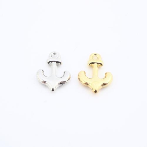 Messing Schmuck Anhänger, Anker, plattiert, DIY, keine, frei von Nickel, Blei & Kadmium, 18x14x3mm, verkauft von PC