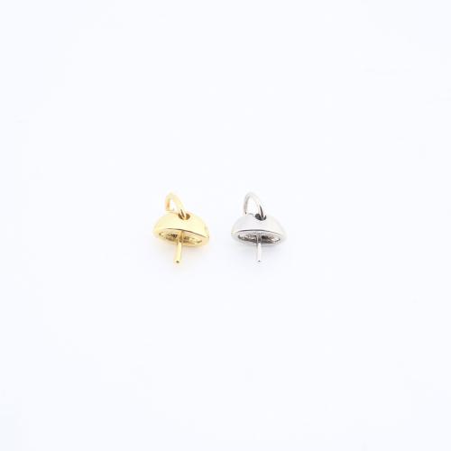 Messing Ringöse, plattiert, DIY, keine, frei von Nickel, Blei & Kadmium, 10x7x5mm, verkauft von PC