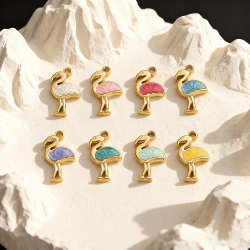 Edelstahl Schmuck Anhänger, 304 Edelstahl, Vogel, plattiert, DIY & Emaille, keine, 100PCs/Tasche, verkauft von Tasche