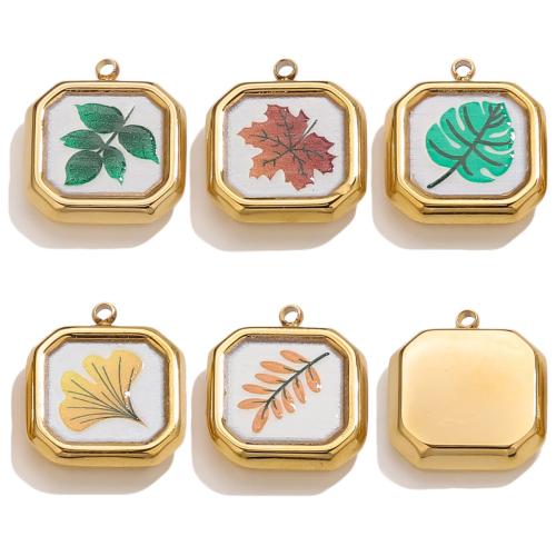 Bijoux pendentifs en acier inoxydable , Acier inoxydable 304, Placage, DIY & émail, plus de couleurs à choisir, 10PC/sac, Vendu par sac