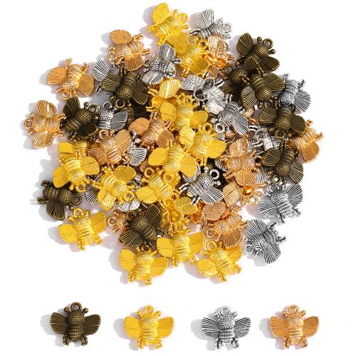 Pendentifs animaux en alliage de zinc, abeille, Placage, DIY, plus de couleurs à choisir, 16x14mm, Vendu par PC