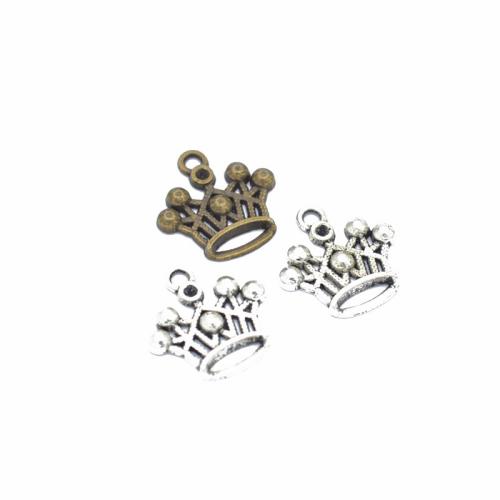 Pendentifs de couronne en alliage zinc, alliage de zinc, Placage, DIY, plus de couleurs à choisir, 20mm, Vendu par PC