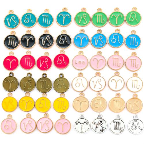 Tibetan Style émail Pendants, alliage de zinc, Placage, DIY & styles différents pour le choix, 12PC/fixé, Vendu par fixé