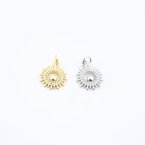 Messing Schmuck Anhänger, plattiert, DIY, keine, frei von Nickel, Blei & Kadmium, 13x11x2mm, verkauft von PC