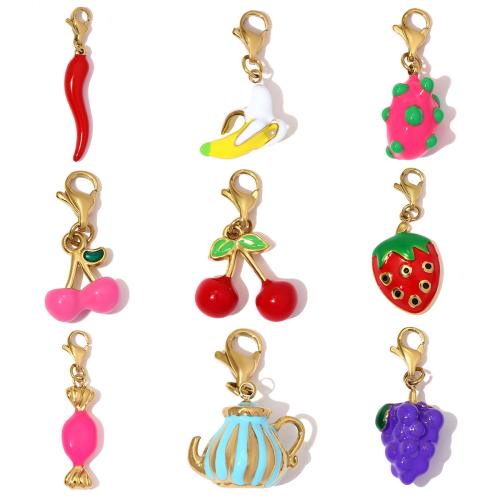 Edelstahl Schmuck Anhänger, 304 Edelstahl, plattiert, DIY & Emaille, keine, 3PCs/Tasche, verkauft von Tasche