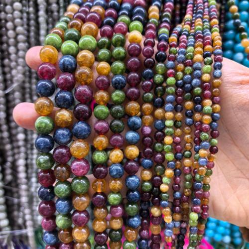 Tourmaline Beads, DIY, mixed colors, Sold Per 38 cm Strand
