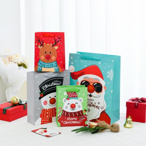 Christmas Gift Bag, Cardboard, printing, different size for choice, more colors for choice, Sold By PC
