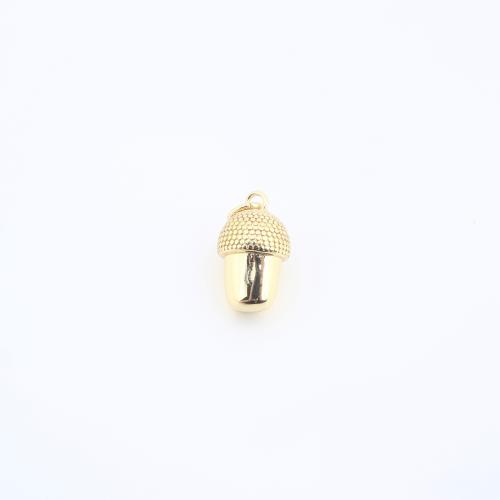 Messing Schmuck Anhänger, plattiert, DIY, goldfarben, 14x9x9mm, verkauft von PC