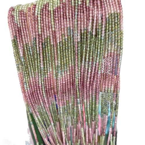 Gemstone Jewelry Beads, Tourmaline, DIY, mixed colors, 2mm, Sold Per 38 cm Strand