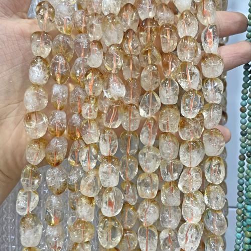Natural Citrine Beads, DIY, mixed colors, 10-12MM, Sold Per 38 cm Strand