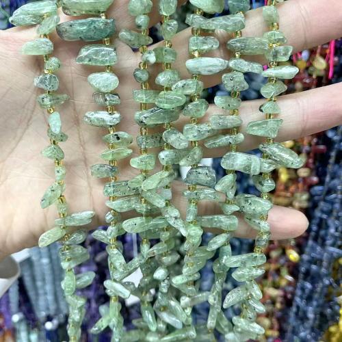 Natural Quartz Jewelry Beads, Green Quartz, DIY, mixed colors, 8-14MM, Sold Per 38 cm Strand