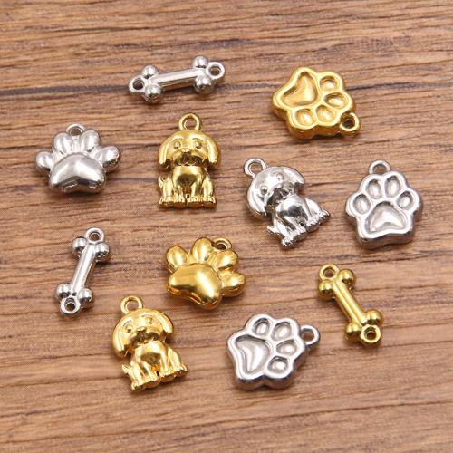 Edelstahl Schmuck Anhänger, 304 Edelstahl, plattiert, DIY, keine, 10PCs/Tasche, verkauft von Tasche