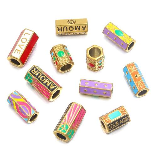 Edelstahlrohr Perlen, 304 Edelstahl, plattiert, DIY & Emaille, keine, verkauft von PC