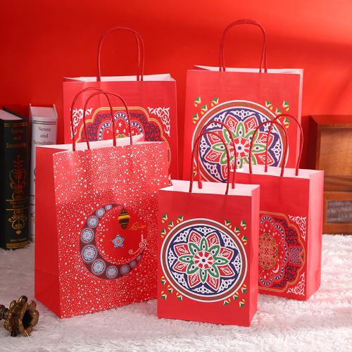 Kraft Gift Bag, printing, different size for choice, more colors for choice, Sold By PC