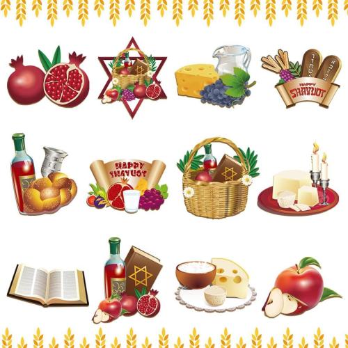 Hanging Ornaments, Wood, 12PCs/Set, Sold By Set