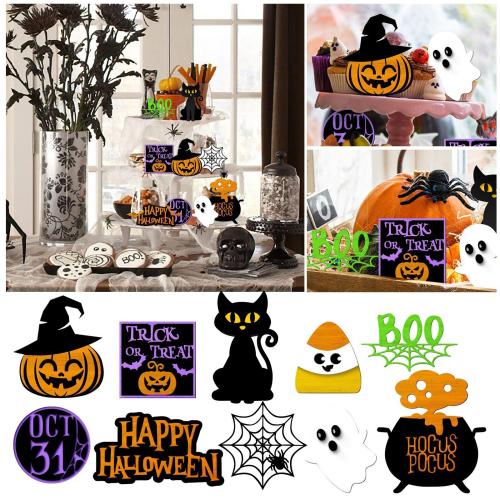 PVC Board Decoration, Halloween Design & different styles for choice, Sold By Set