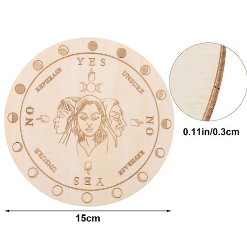 Fashion Decoration, Wood, Flat Round, different designs for choice, Sold By PC