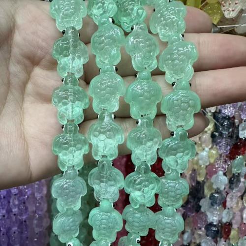 Animal Lampwork Beads, Turtle, hand drawing, DIY, more colors for choice, 14x18mm, Sold By PC