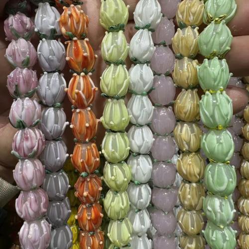 Lampwork Beads, hand drawing, DIY, more colors for choice, 13x16mm, Sold By PC