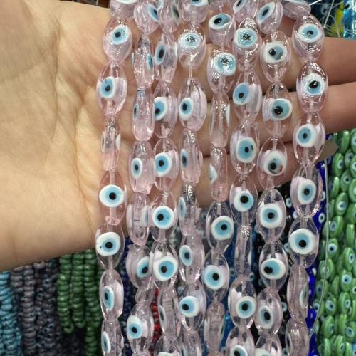 Böser Blick Lampwork Perlen, Handzeichnung, DIY, keine, 8x15mm, verkauft von PC